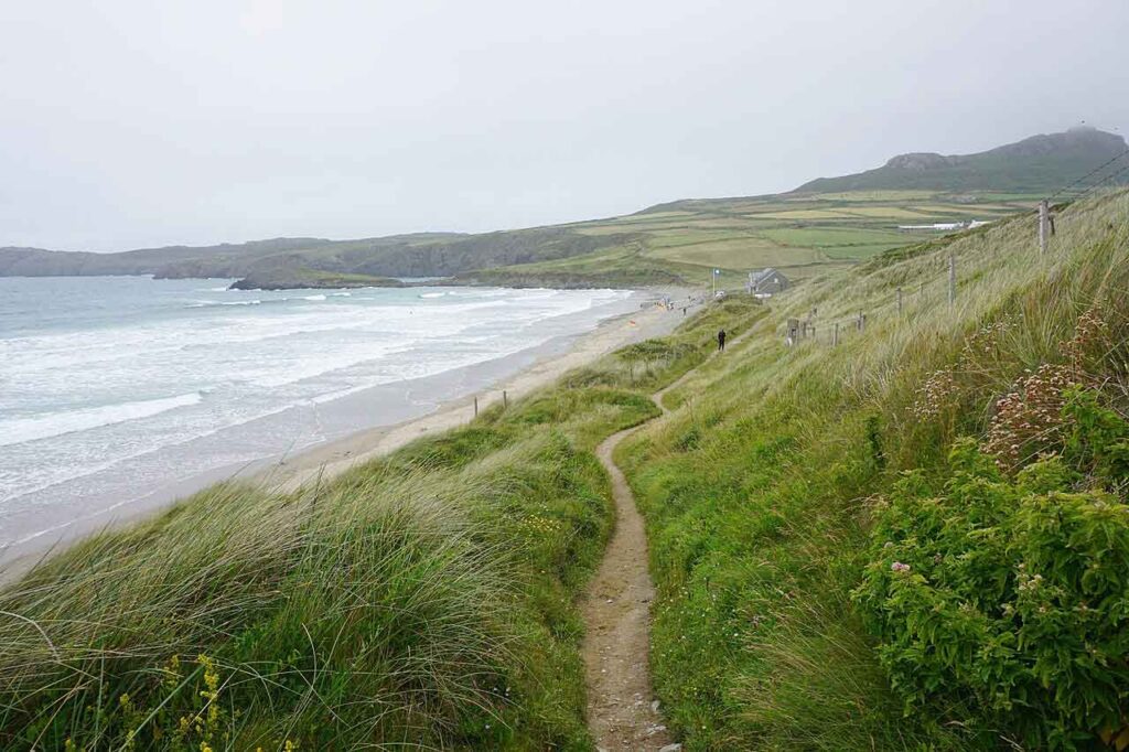 Footpath down to Whitesands Bay